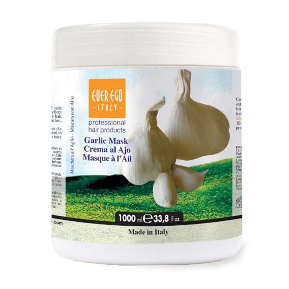 Ever Ego Italy Garlic Mask For Damaged, Bleached or Colored Hair, 33.8 Oz